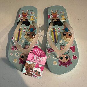 LOL Surprise Kids Flip Flops With Sunlight Color Changing Straps & Fun Character